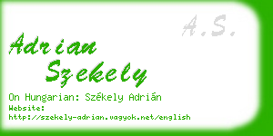 adrian szekely business card