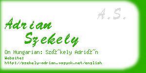adrian szekely business card